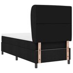 vidaXL Lit box avec matelas Noir 100x200 cm Tissu