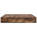 Cadre de lit de rangement vidaXL Chêne fumé 200x200 cm