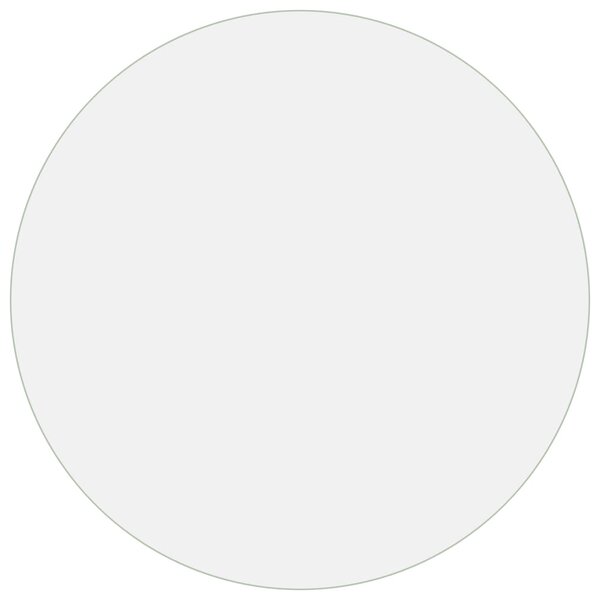 vidaXL Protecteur de table mat Ø 100 cm 2 mm PVC