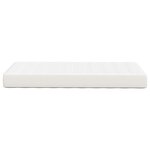 vidaXL Matelas à ressorts ensachés - Crème  moyen  100x200x20 cm  en tissu