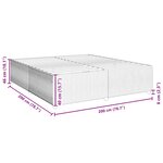 vidaXL Cadre de lit sans matelas gris foncé 200x200 cm velours