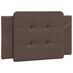 vidaXL Cadre de lit avec tête de lit marron 100x200 cm Similicuir