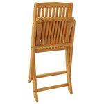 vidaXL Ensemble à manger de jardin 3 Pièces Bois d'acacia solide