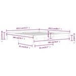 vidaXL Cadre de lit sans matelas 180x200 cm