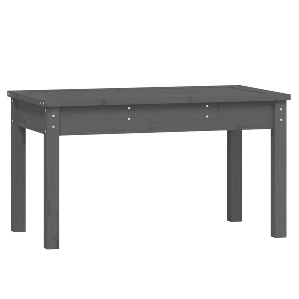 vidaXL Banc de jardin gris 80x44x45 cm bois massif de pin