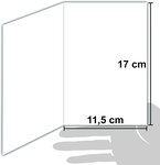 61-5832 Carte Joyeux Noël avec enveloppe blanche 12x17 5cm