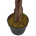 vidaXL Ficus artificiel 630 feuilles 120 cm vert
