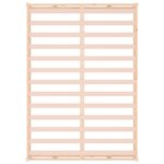 vidaXL Cadre de lit sans matelas 120x190 cm Petit double Bois massif