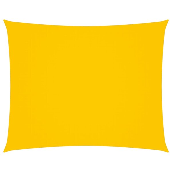 vidaXL Voile de parasol Tissu Oxford rectangulaire 3 5x5 m Jaune