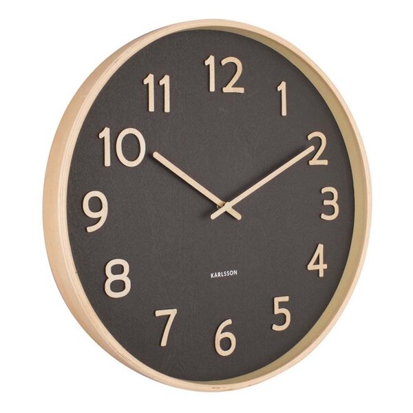 Horloge ronde en bois pure  40 cm