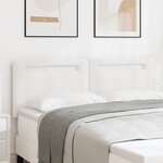 Tête de lit vidaXL Design Simple Blanc Pur 140 cm en Similicuir