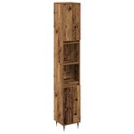 vidaXL Ensemble de meubles de salle de bain 3 pièces Bois vieilli Bois reconstitué