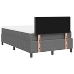 vidaXL Lit Box Spring avec Matelas Gris Clair Petit Double Tissu en Velours Côtelé