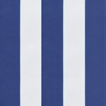 vidaXL Coussin de palette rayures bleues et blanches 60x60x12 cm tissu