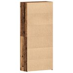 vidaXL Cabinet à chaussures en bois vieilli 80x35 5x180 cm en bois d'ingénierie