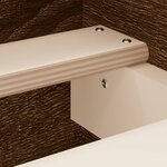 vidaXL Cadre de lit tête de lit et pied de lit chêne marron 140x200 cm