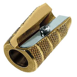 Taille-crayon laiton métal grenade style m+r
