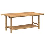 vidaXL Table basse 110x55x45 cm bambou