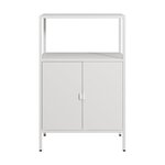 Armoire de bureau casier de bureau meuble de rangement pour salon bureau chambre atelier acier 110 x 70 x 40 cm gris clair 03_0006317