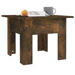 vidaXL Table basse Chêne fumé 55x55x42 cm Aggloméré