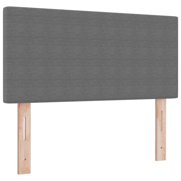 Tête de lit vidaXL Design Simple Gris Clair 80 cm Tissu Côtelé