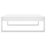 vidaXL Table basse Blanc 100x100x35 cm Bois d’ingénierie