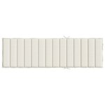 vidaXL Coussin de chaise longue crème mélangé 200x60x4 cm tissu