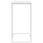vidaXL Table d'appoint Blanc 40x30x59 cm Bois d'ingénierie