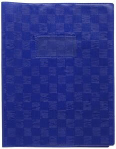Protège-cahier Madras PVC 22/100e Avec Rabat Marque page 17x22 violet CALLIGRAPHE