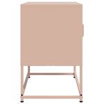 vidaXL Meuble TV rose 68x39x60 5 cm acier