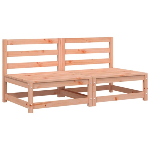 vidaXL Canapés de jardin sans accoudoirs 2 Pièces bois massif douglas