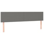 vidaXL Sommier à lattes de lit avec matelas Gris foncé 160x200cm Tissu
