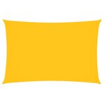 vidaXL Voile de parasol Tissu Oxford rectangulaire 2x4 m Jaune