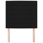 vidaXL Tête de Lit Design Lines Noire 100 cm Tissu