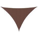 vidaXL Voile de parasol tissu oxford triangulaire 3x3x4 24 m marron