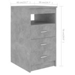 Bureau table poste de travail meuble d'ordinateur informatique étude 140 x 50 x 76 cm bois d’ingénierie gris 02_0023844