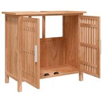 vidaXL Armoire de salle de bain 66x29x61 5 cm Bois massif de noyer