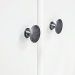 vidaXL Garde-robe à 3 portes Hill Blanc 127x50x170 cm Bois pin solide