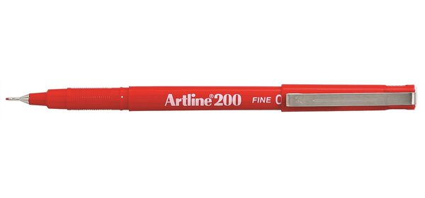 Stylo Feutre 200 Permanent Indélébile Pointe 0 4 mm Rouge ARTLINE