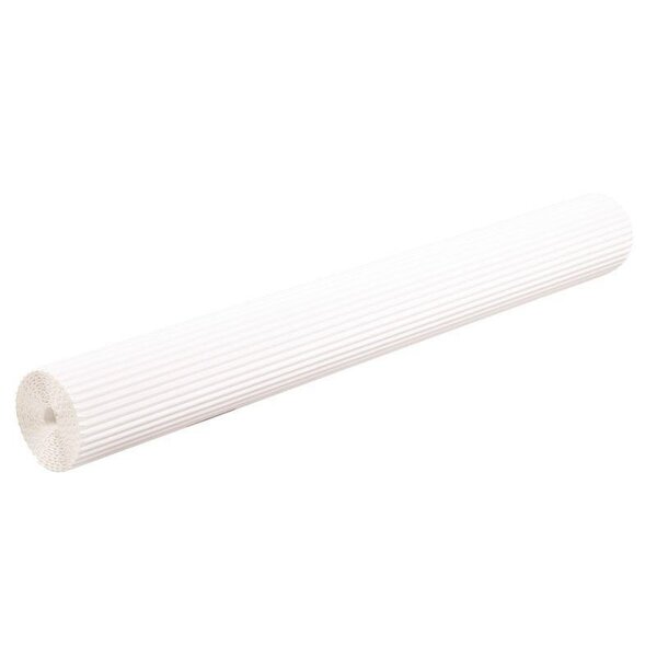 Rouleau de carton ondulé 2 x 0 70 m blanc
