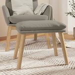 vidaXL Repose-pied Gris clair 45x29 5x35 cm Velours