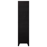 vidaXL Armoire à casiers Noir 90x40x180 cm Acier
