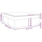 vidaXL Sommier à lattes de lit avec matelas Gris 180x200 cm Similicuir