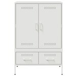 vidaXL Buffet haut blanc 68x39x101 5 cm acier laminé à froid