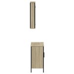 vidaXL Ensemble de meubles de salle de bain 2 Pièces chêne sonoma