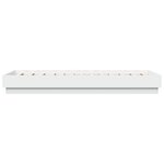 vidaXL Cadre de lit blanc 90x190 cm bois d'ingénierie