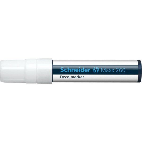 Marqueur à craie Maxx 260 Pte Large 5-15 mm blanc SCHNEIDER