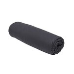 Drap housse - 90 x 190 cm uni - Fusain