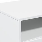 vidaXL Table basse avec lumières LED blanc 90x49x40 cm
