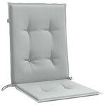 vidaXL Coussins de chaise à dossier bas lot de 2 gris clair mélangé